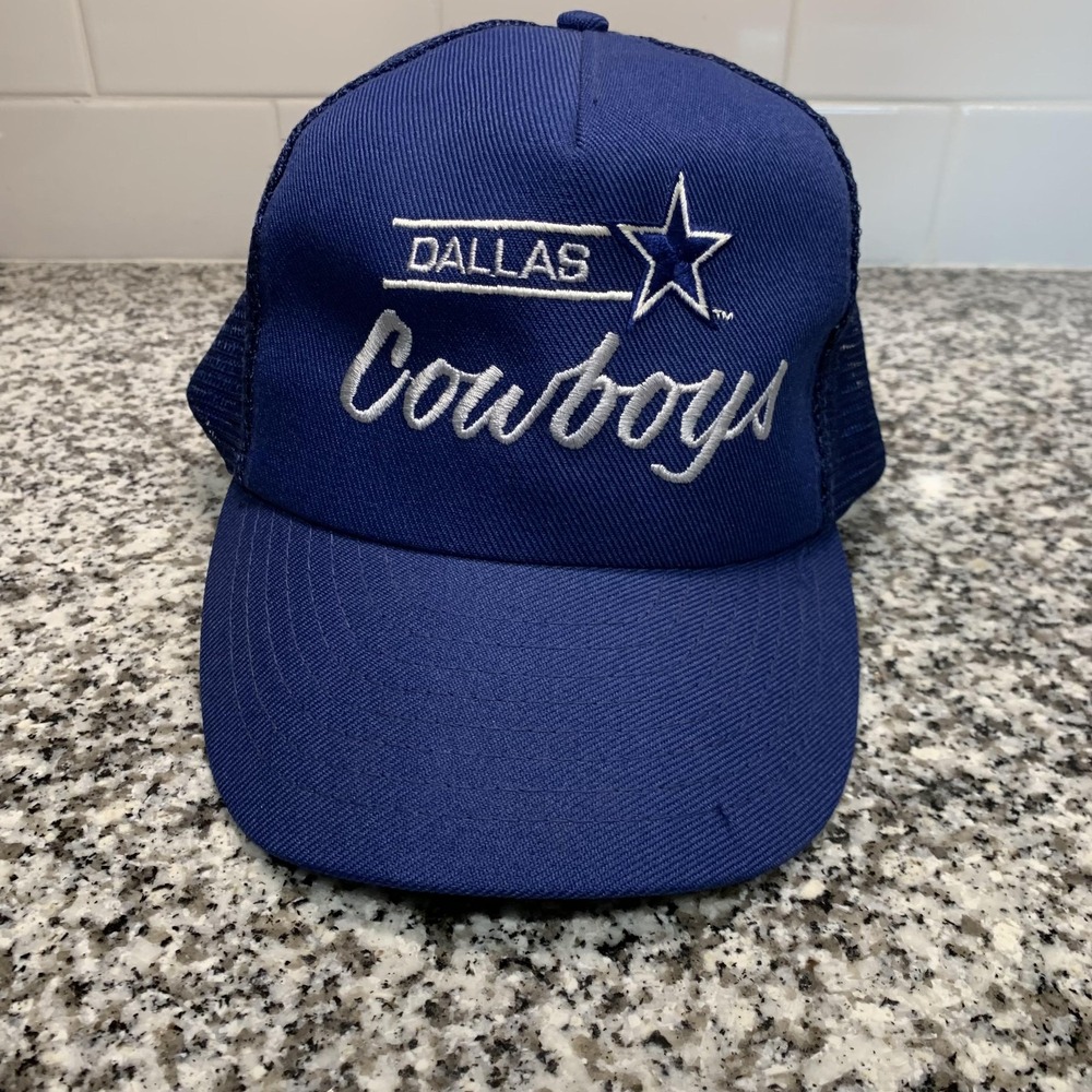 Vintage Dallas Cowboys Hat Cap Snap Back Mens One Size NFL Football‎ Trucker